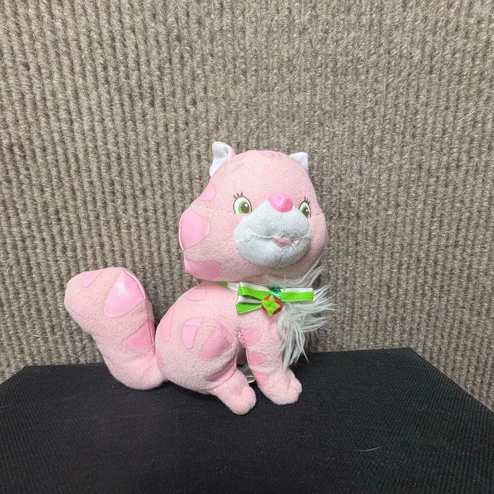 STRAWBERRY SHORTCAKE CUSTARD Stuffed Cat NEW! 6" Y2K VINTAGE HTF